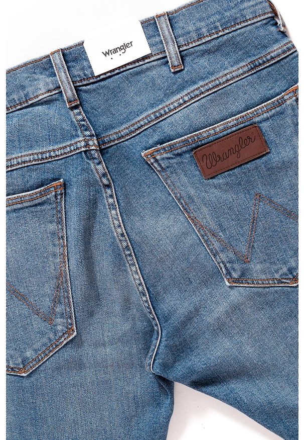 Wrangler - SPODNIE MĘSKIE WRANGLER BRYSON HOPKINS BLUE W14X23185 112126666. Stan: obniżony