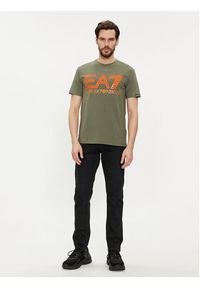 EA7 Emporio Armani T-Shirt 3DPT37 PJMUZ 1846 Zielony Regular Fit. Kolor: zielony. Materiał: bawełna #5