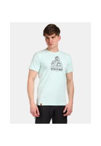 Męski bawełniany t-shirt Kilpi DISCOVER-M. Kolor: zielony. Materiał: bawełna. Sport: turystyka piesza #1