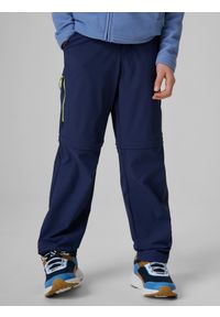 4f - 4F Spodnie trekkingowe 2w1 chłopięce - granatowe 134 (8-9 lat). Kolor: niebieski. Materiał: materiał, guma, tkanina. Długość: krótkie. Sezon: lato. Sport: turystyka piesza #2