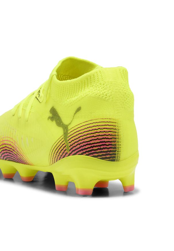 Puma - Młodzieżowe buty piłkarskie FUTURE 8 PRO FG/AG PUMA. Kolor: czarny, różowy, wielokolorowy, żółty. Sport: piłka nożna