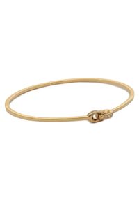 Coach Bransoletka Interlock Pave C Bangle Bracelet 37440615GLD710 Złoty. Materiał: metalowe, złote. Kolor: złoty