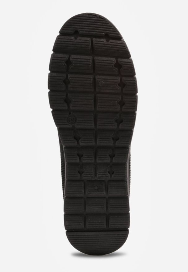 Born2be - Czarne Sznurowane Buty Sportowe Sneakersy z Siateczki Caeolea. Okazja: na co dzień. Kolor: czarny. Materiał: jeans. Sport: fitness, joga i pilates