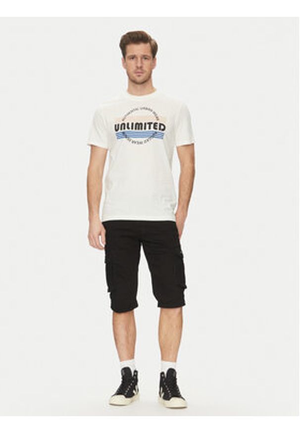 Blend T-Shirt 20718276 Biały Regular Fit. Kolor: biały. Materiał: bawełna