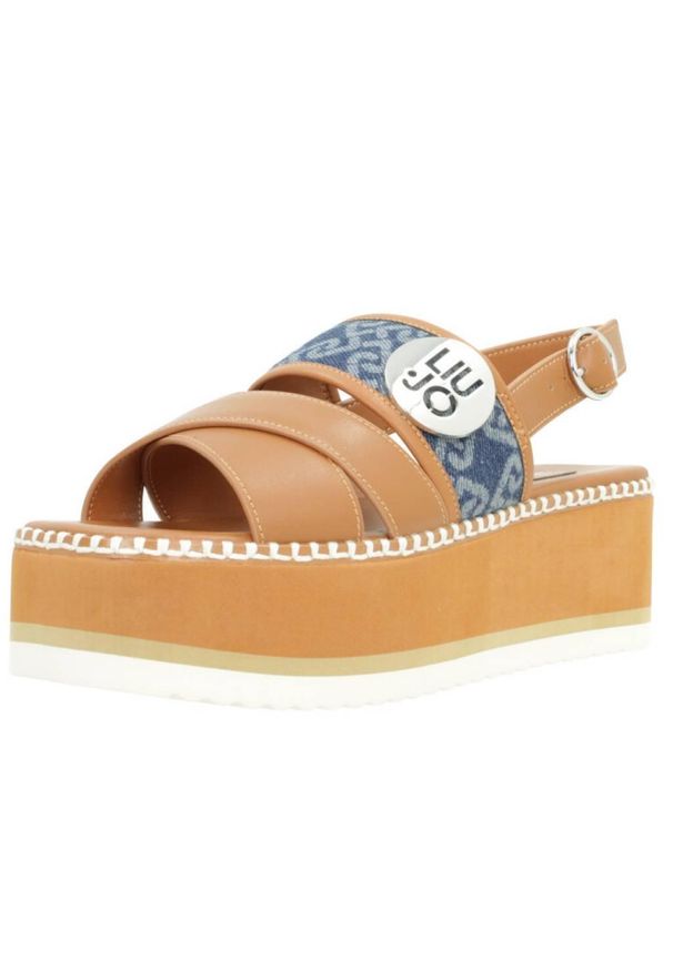 Liu Jo - Sandały LIU-JO ABA 20 SANDAL Brązowy. Kolor: brązowy. Materiał: syntetyk, skóra. Sport: turystyka piesza