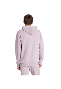 Adidas - Bluza męska adidas Essentials Fleece Hoodie. Kolor: fioletowy. Materiał: dresówka. Sport: fitness