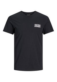 Jack & Jones - Jack&Jones T-Shirt Corp Logo 12151955 Czarny Slim Fit. Kolor: czarny. Materiał: bawełna #3