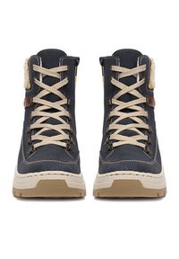 Rieker Trzewiki CEO-X9338-14 Granatowy. Kolor: niebieski. Materiał: materiał #5