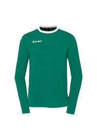 KEMPA - Dziecięcy dżersej z długim rękawem Kempa Emotion 27. Kolor: biały, wielokolorowy, zielony. Materiał: jersey. Długość rękawa: długi rękaw. Długość: długie. Sport: piłka ręczna #1