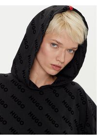 Hugo Bluza 50523400 Czarny Regular Fit. Kolor: czarny. Materiał: bawełna