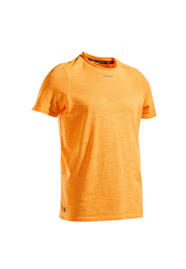 ARTENGO - Koszulka tenis 900 dla chłopców. Kolor: pomarańczowy, wielokolorowy, żółty. Materiał: poliester, poliamid, materiał. Sezon: lato. Sport: tenis