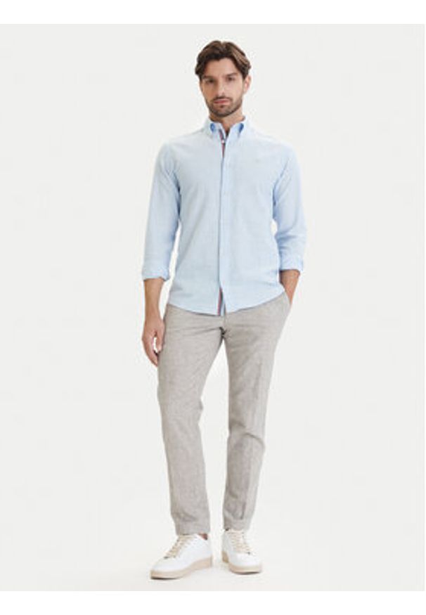 Jack & Jones Koszula Blusummer 12293269 Błękitny Regular Fit. Kolor: niebieski. Materiał: bawełna