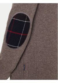 Barbour Sweter Holden MKN0837OL76 Zielony Regular Fit. Kolor: zielony. Materiał: wełna #5