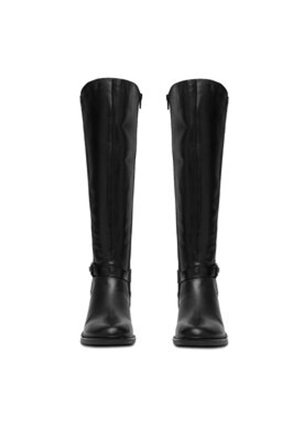 Remonte Kozaki CEO-D2W77-00 Czarny. Kolor: czarny. Materiał: skóra