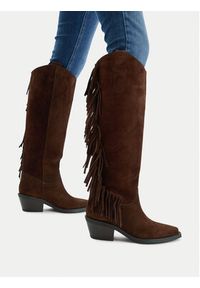 Badura Kozaki EO-AZARIA-0791-25 Brązowy. Kolor: brązowy. Materiał: zamsz, skóra #6