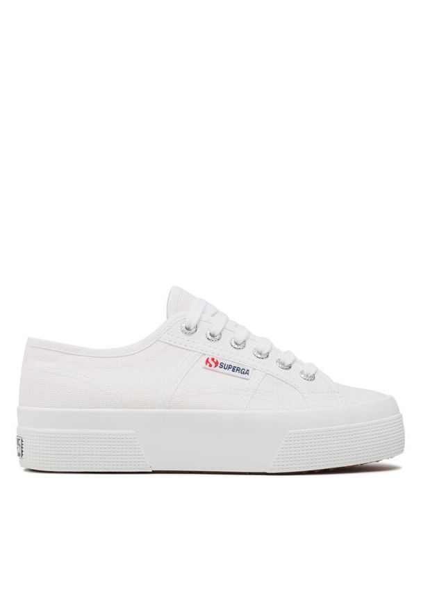 Superga Tenisówki 2740 Platform S21384W Biały. Kolor: biały. Materiał: materiał. Obcas: na platformie