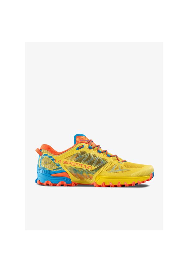 LA SPORTIVA - Buty trailowe męskie La Sportiva Bushido III. Zapięcie: sznurówki. Kolor: żółty. Materiał: materiał, syntetyk, tkanina. Szerokość cholewki: normalna