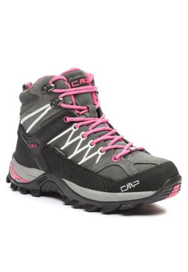 CMP Trekkingi Rigel Mid Wmn Trekking Shoes Wp 3Q12946 Szary. Kolor: szary. Materiał: nubuk, skóra