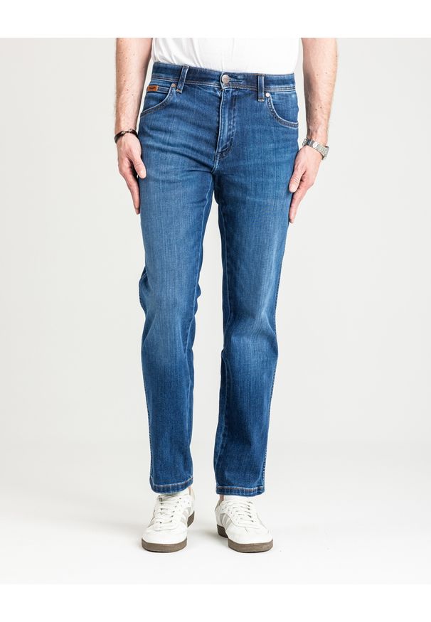 Wrangler - MESKIE SPODNIE WRANGLER TEXAS VERDANT TONE 112364455