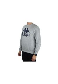 Kappa Sertum RN Sweatshirt, męska bluza. Kolor: szary. Materiał: poliester, bawełna. Sport: bieganie, fitness