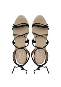 Manebi Espadryle Lace-Up Wedge Espadrilles L 8.6 WA Czarny. Kolor: czarny. Materiał: skóra, zamsz #5