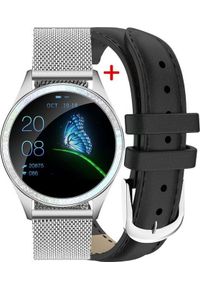 Smartwatch Gino Rossi ZG308B Srebrny. Rodzaj zegarka: smartwatch. Kolor: srebrny