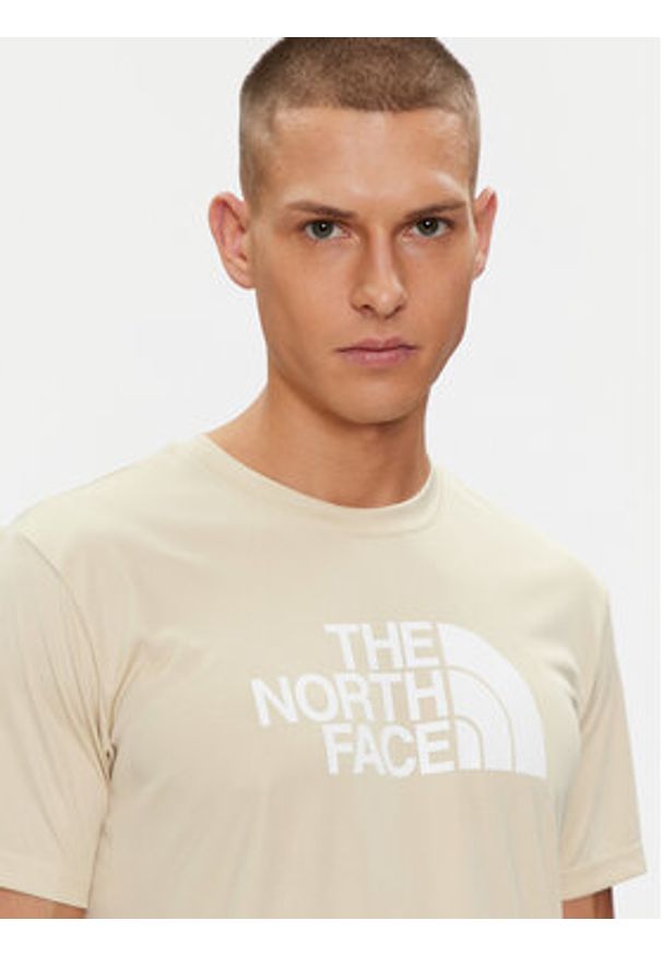 The North Face Koszulka techniczna Reaxion Easy NF0A4CDV Beżowy Regular Fit. Kolor: beżowy. Materiał: syntetyk