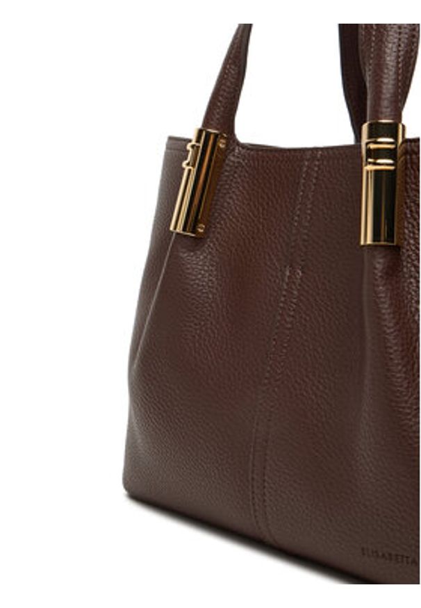 Elisabetta Franchi Torebka BS-42A-56E2-V400 Brązowy. Kolor: brązowy. Materiał: skórzane
