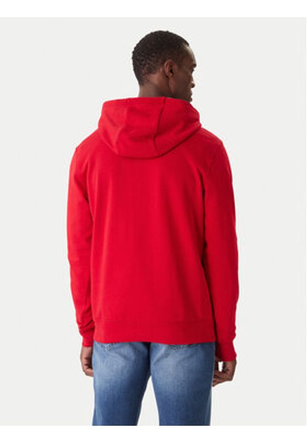 TOMMY HILFIGER - Tommy Hilfiger Bluza Essential MW0MW37235 Czerwony Regular Fit. Kolor: czerwony. Materiał: bawełna