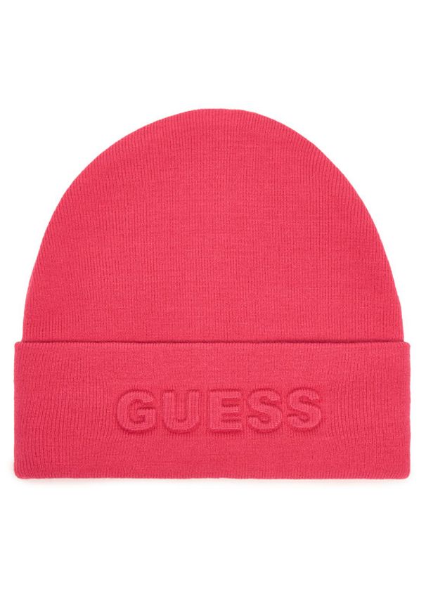 Guess Czapka AW5179 POL01 Różowy. Kolor: różowy. Materiał: materiał