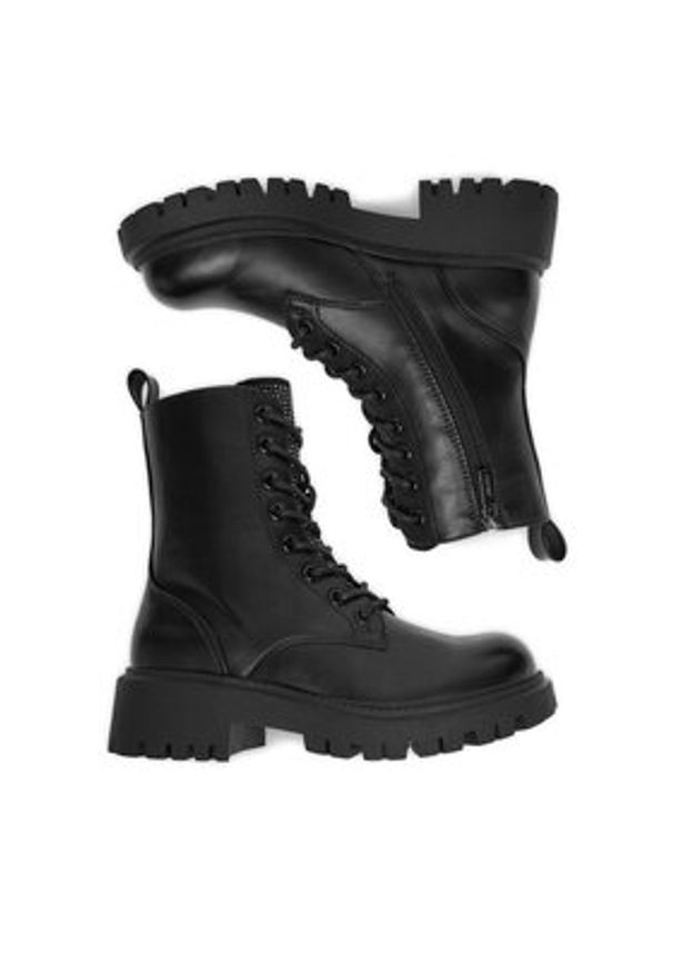 Jenny - JENNY Trzewiki CEO-REET HY13023-61 Czarny. Kolor: czarny. Materiał: syntetyk, materiał