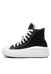 Converse Trampki Chuck Taylor All Star Move Platform 568497C Czarny. Kolor: czarny. Materiał: materiał. Obcas: na platformie #6