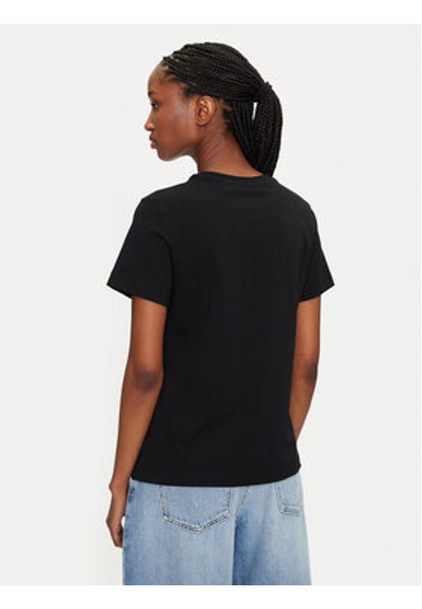 GANT - Gant T-Shirt Bisiklet Yaka 4200277 Czarny Regular Fit. Kolor: czarny. Materiał: bawełna