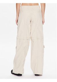 BDG Urban Outfitters Spodnie materiałowe BDG ZIP OFF Y2K 76475318 Écru Relaxed Fit. Materiał: bawełna #3