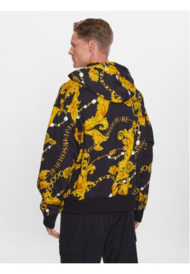 Versace Jeans Couture Bluza 75GAI3C0 Czarny Regular Fit. Kolor: czarny. Materiał: bawełna
