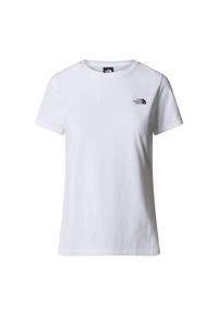 Koszulka sportowa damska The North Face Simple Dome Slim. Kolor: biały. Długość rękawa: krótki rękaw. Długość: krótkie