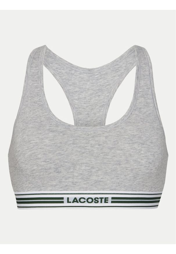 Lacoste Biustonosz top IF8179 Szary. Kolor: szary. Materiał: bawełna