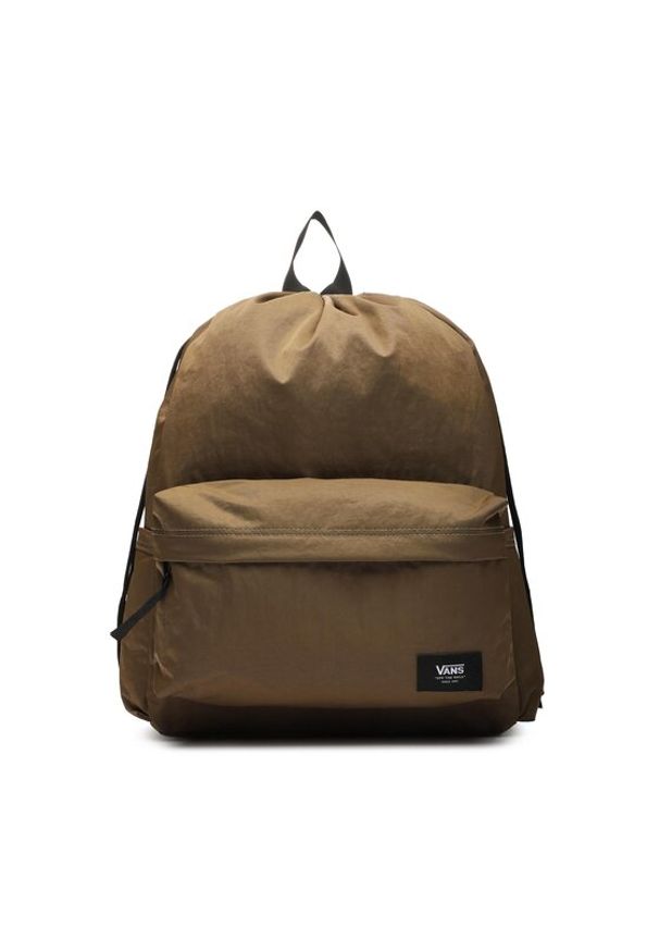 Vans Plecak Old Skool Cinch Backpack VN00082G0E01 Brązowy. Kolor: brązowy. Materiał: materiał