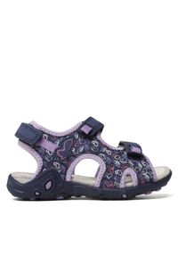 Geox Sandały J Sandal Whinberry G J35GRD0CE15CF48E S Granatowy. Kolor: niebieski. Materiał: skóra #1