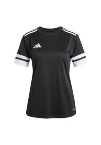 Adidas Sport Squa25 Jsy W Koszulka Damskie. Kolor: czarny, biały, wielokolorowy. Sport: piłka nożna