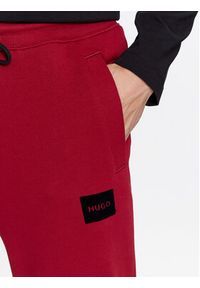 Hugo Spodnie dresowe Doak_V 50501021 Czerwony Regular Fit. Kolor: czerwony. Materiał: bawełna, dresówka #4