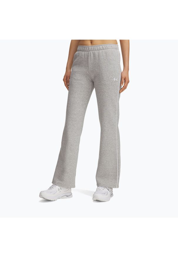 Spodnie damskie Under Armour Rival Fleece Piped. Kolor: szary. Sport: fitness