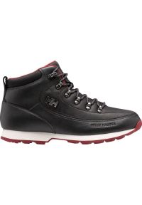 Buty Helly Hansen The Forester M 10513 997 czarne. Kolor: czarny. Materiał: poliester, guma, skóra, poliamid. Szerokość cholewki: normalna. Sezon: zima