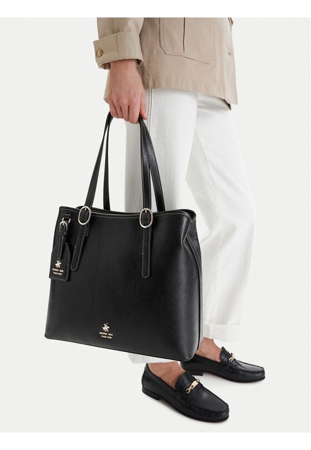 Beverly Hills Polo Club Torebka EO-BHPC-C-010-09 Czarny. Kolor: czarny