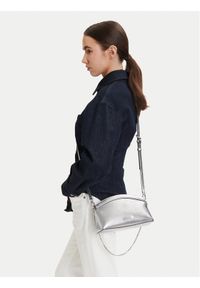 MICHAEL Michael Kors Torebka 30S6S13C5M Srebrny. Kolor: srebrny. Materiał: skórzane #1