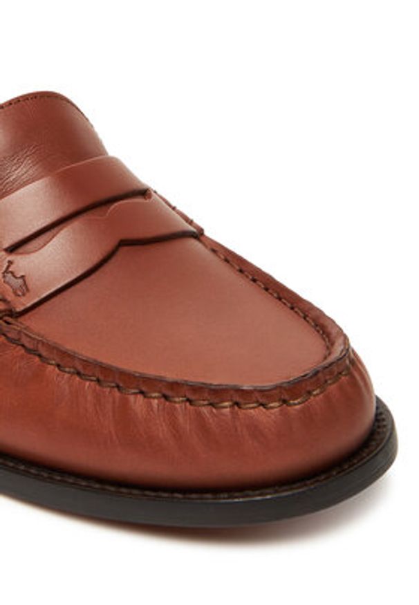 Polo Ralph Lauren Mokasyny Calfskin Penny Loafer 818961942001 Brązowy. Kolor: brązowy. Materiał: skóra