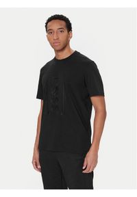 BOSS T-Shirt Iconic TL 50543905 Czarny Relaxed Fit. Kolor: czarny. Materiał: bawełna