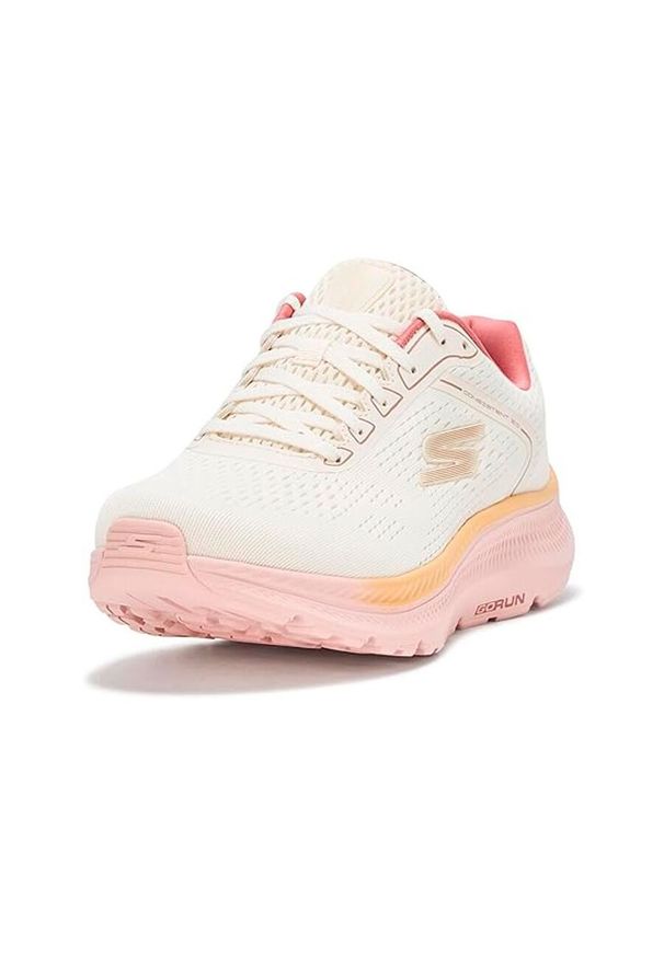 skechers - Buty damskie SKECHERS Go Run Consistent 2.0 Mile Marker natural. Kolor: beżowy, biały, wielokolorowy. Sport: bieganie