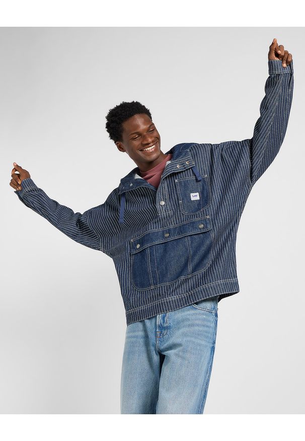 Lee - MESKA KURTKA JEANSOWA LEE DENIM ANORAK LAKE EDGE 112364127. Materiał: denim, jeans
