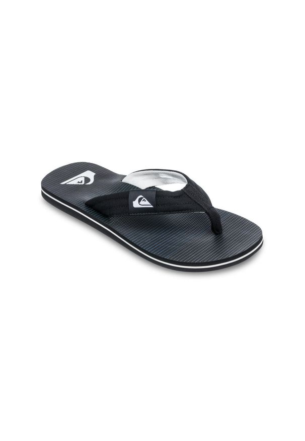 Japonki plażowe męskie Quiksilver MOLOKAI LAYBACK. Okazja: na plażę. Kolor: czarny. Sezon: lato